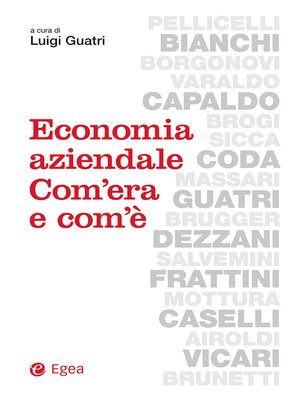 cover image of Economia aziendale. Com'era e com'è